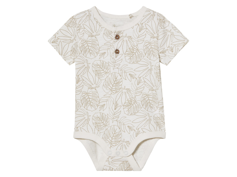 lupilu® Chlapecké body s BIO bavlnou (malé listy / bílá, 62/68)