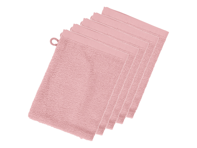 Livarno home Froté žínka, 5 kusů (růžová)
