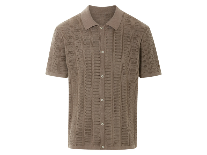 Livergy® Pánská volnočasová košile (hnědá, M (48/50))