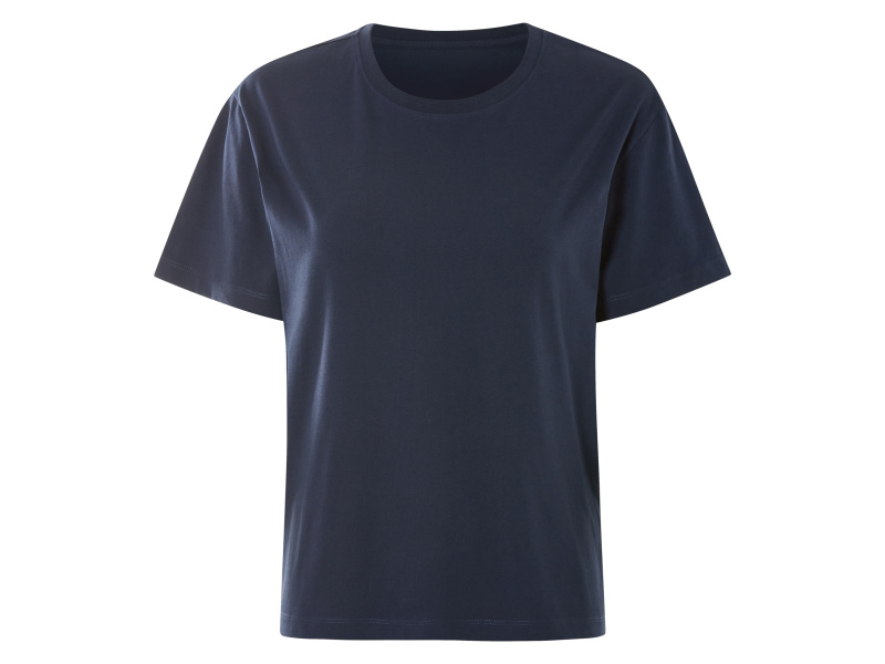 esmara® Dámské triko, z čisté bavlny (navy modrá, S(36/38))