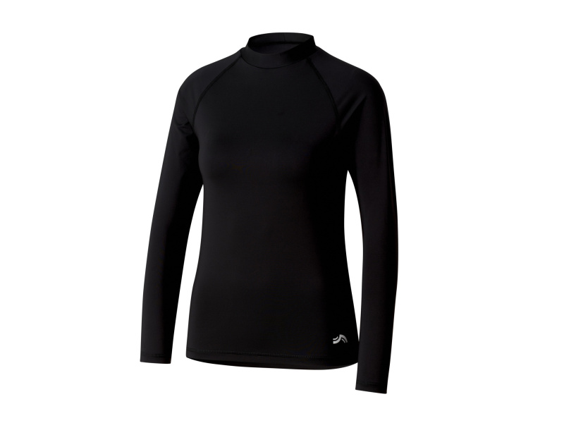 Crivit Dámské koupací triko s dlouhými rukávy UV 50+ (černá, Xs(32/34))