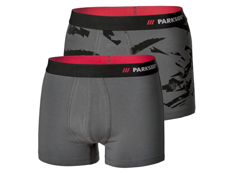 Parkside® Pánské boxerky, 2 kusy (vzor/tmavě šedá, 7/Xl)