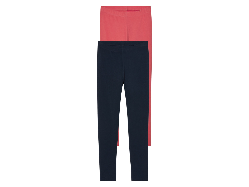 pepperts!® Dívčí legíny, 2 kusy (navy modrá / korálová, 158/164)