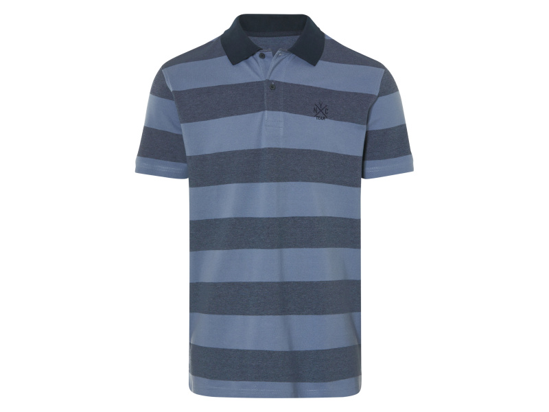 Livergy® Pánské polotriko (pruhy/modrá, L (52/54))