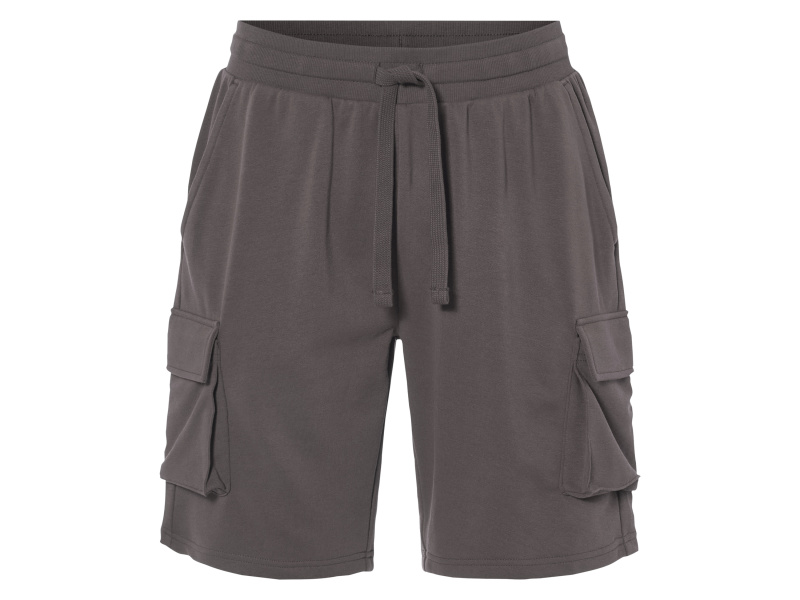 Livergy® Pánské teplákové cargo bermudy (šedá, XL (56/58))
