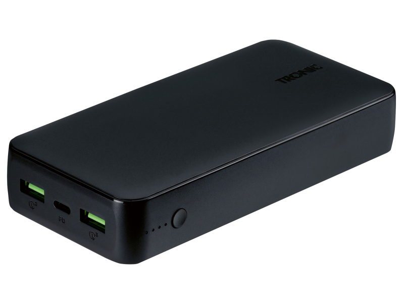 Tronic® Powerbanka 20 000 mAh, Usb-C PD, Usb-A, Smart Fast Charge (černá)