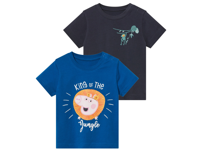 Chlapecké triko, 2 kusy (navy modrá / modrá, 86/92)