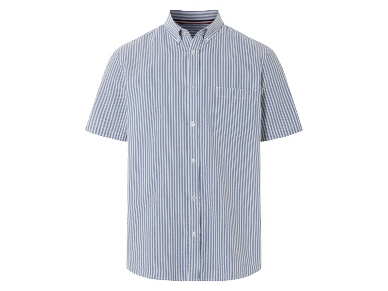Livergy® Pánská volnočasová košile (modrá/bílá/pruhy, S (37/38))