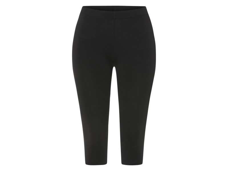 esmara® Dámské capri legíny s BIO bavlnou (černá, Xs(32/34))