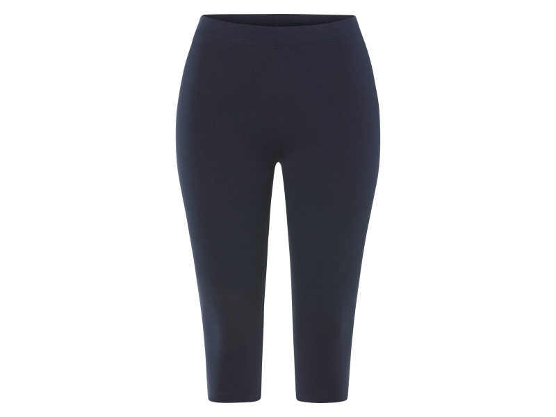 esmara® Dámské capri legíny s BIO bavlnou (navy modrá, S(36/38))