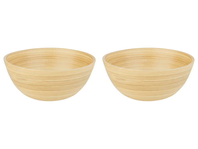 Livarno home Bambusová mísa (sada misek, 2dílná, přírodní)