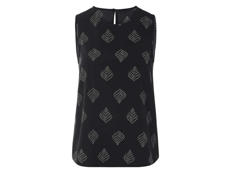 esmara® Dámský blůzový top (černá, 44)