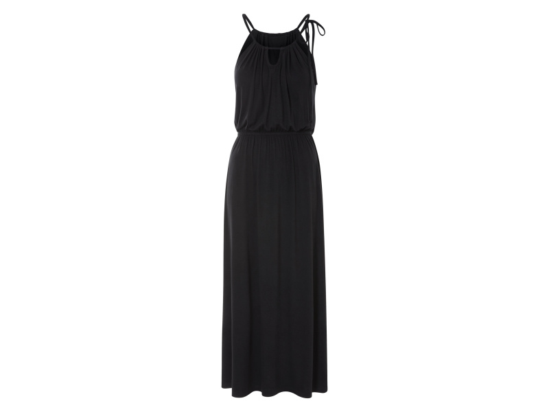 esmara® Dámské maxi šaty (černá, Xs(32/34))