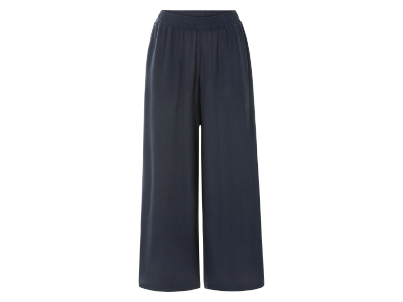 esmara® Dámské kalhoty se širokými nohavicemi (navy modrá, Xs(32/34))