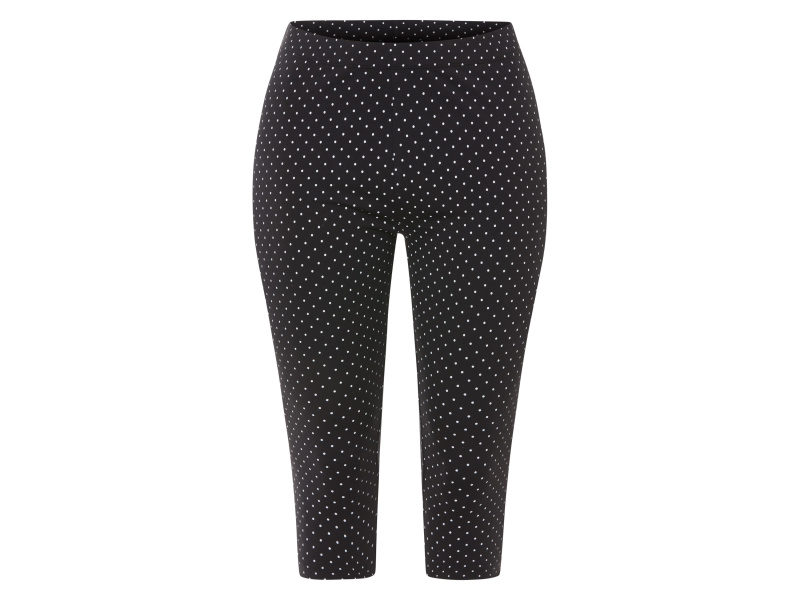 esmara® Dámské capri legíny XXL (puntíky/černá, L(44/46))