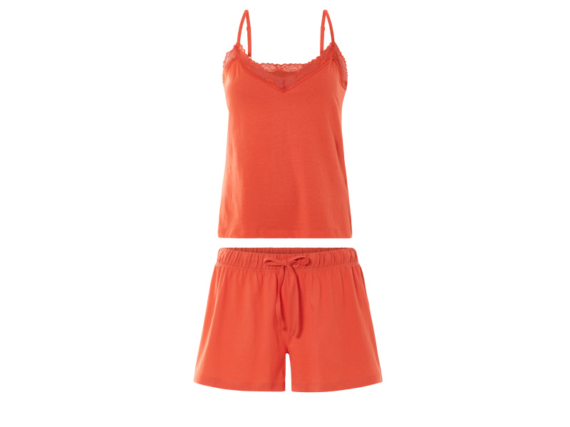 esmara® Dámské pyžamo (oranžová, Xs(32/34))