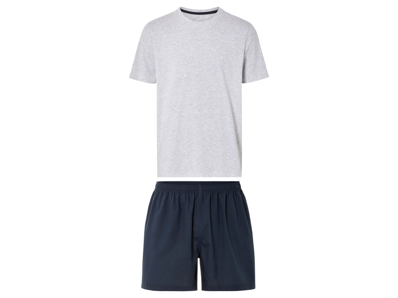 Livergy® Pánské pyžamo (světle šedá / navy modrá, L (52/54))