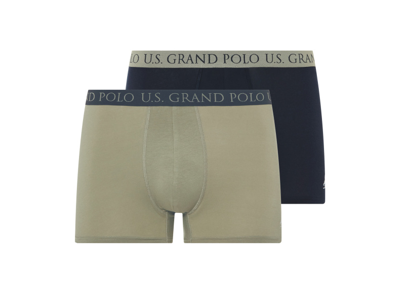 Livergy® Pánské boxerky, 2 kusy (navy modrá / khaki, 8/Xxl)