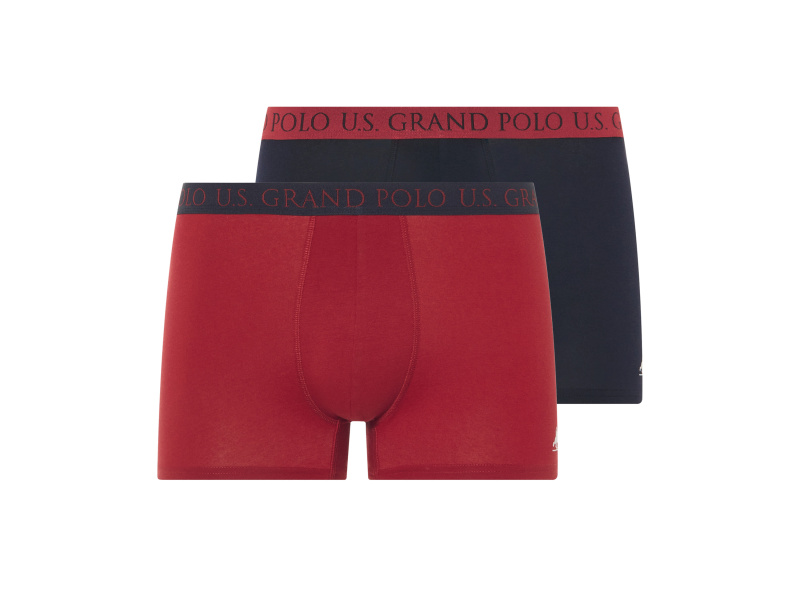 Livergy® Pánské boxerky, 2 kusy (navy modrá / červená, 5/M)