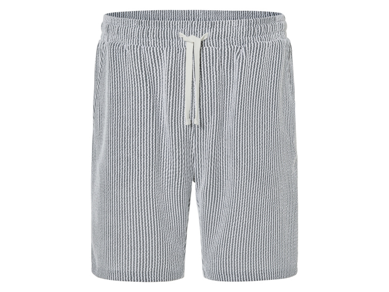 Livergy® Pánské teplákové bermudy (černá/bílá, XL (56/58))