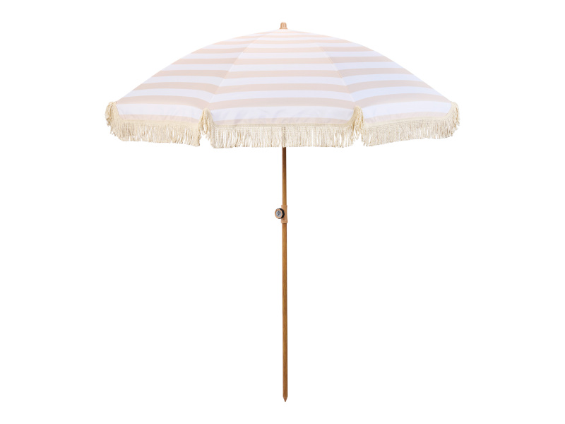 Livarno home Slunečník, Ø 170 cm (béžová/bílá)