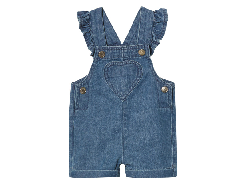 lupilu® Dětské kalhoty s laclem (modrá, 50)