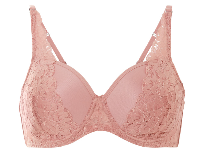 esmara® Dámská podprsenka s krajkou (světle růžová, 85C)
