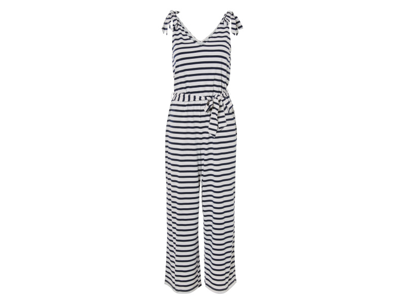 esmara® Dámský overal (bílá / navy modrá, L (44/46))