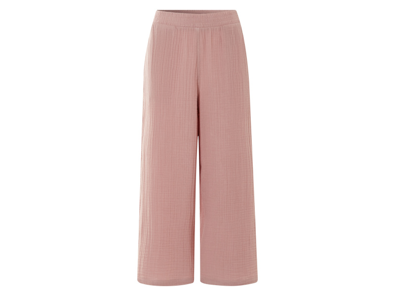 esmara® Dámské mušelínové kalhoty (světle růžová, L(44/46))