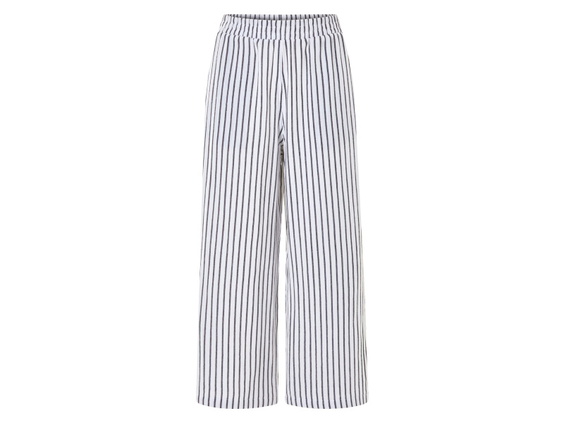 esmara® Dámské mušelínové kalhoty (černá/bílá, Xs(32/34))