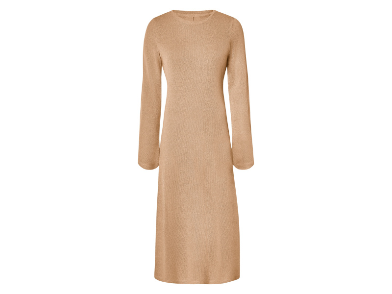 esmara® Dámské šaty, rozparek na zadní straně (béžová, 44)