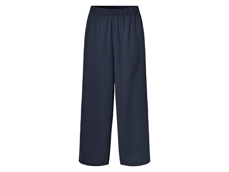 esmara® Dámské kalhoty se širokými nohavicemi (navy modrá, Xs(32/34))