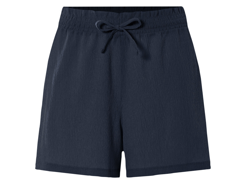 esmara® Dámské šortky, módní mačkaná struktura (navy modrá, M(40/42))