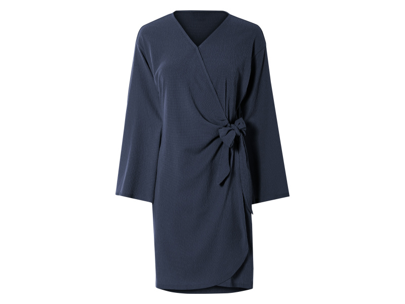 esmara® Dámské zavinovací šaty (navy modrá, L(44/46))