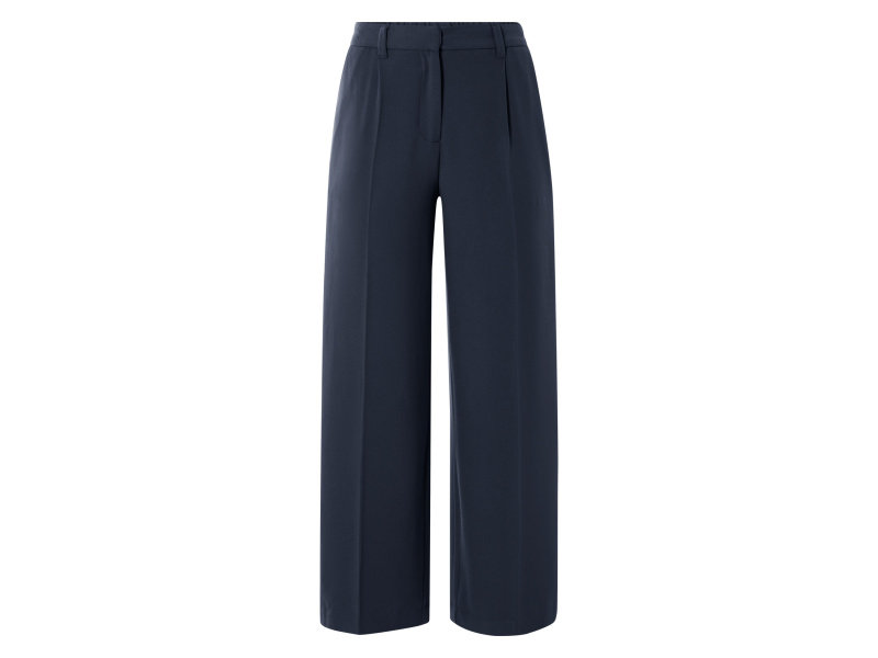 esmara® Dámské kalhoty "Wide Leg" (navy modrá, 34)