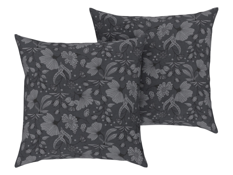 Livarno home Potah na polštář, 60 x 50 cm (šedá)