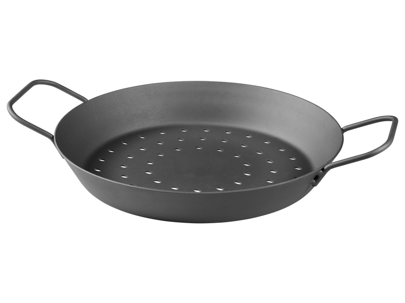 Grillmeister Železná grilovací pánev (perforovaná ø28cm)