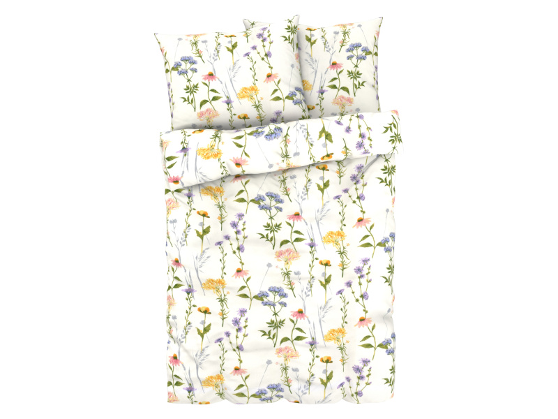 Livarno home Ložní povlečení, 200 x 220 cm, 70 x 90 cm (bílá)