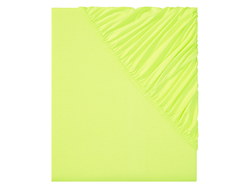 Livarno home Žerzejové napínací prostěradlo, 90-100 x 200 cm (limetková)