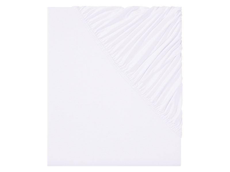 Livarno home Žerzejové napínací prostěradlo, 140-160 x 200 cm (bílá)