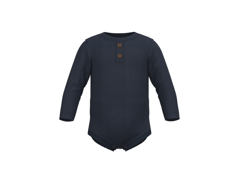 lupilu® Chlapecké body s dlouhými rukávy (navy modrá, 50/56)