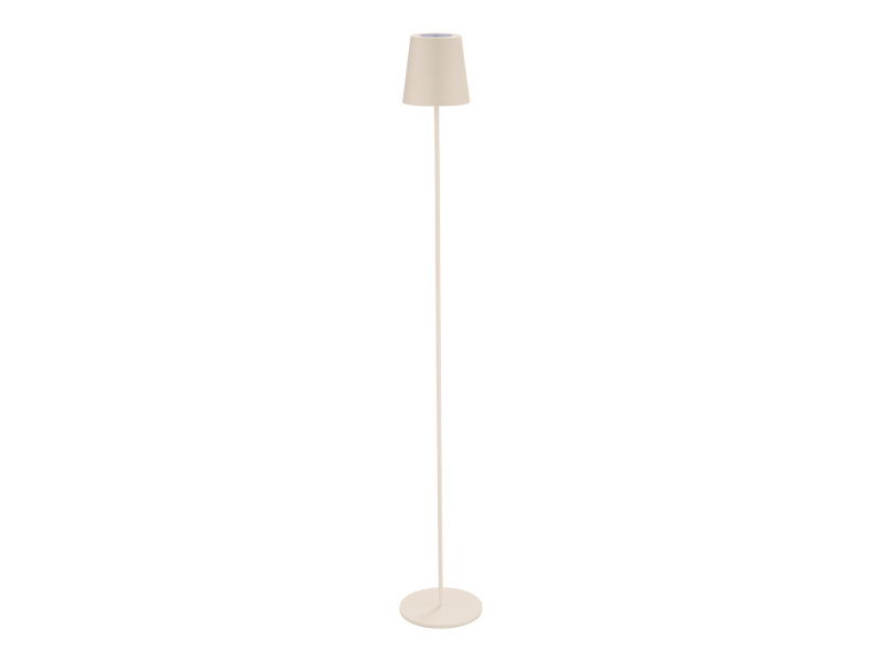 Livarno home Aku stojací LED lampa s USB a dotykovým stmívačem (béžová)