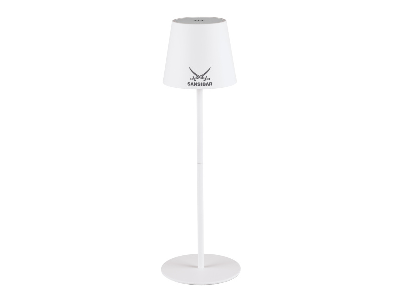 Sansibar LED aku stolní lampa s dotykovým stmívačem (bílá)