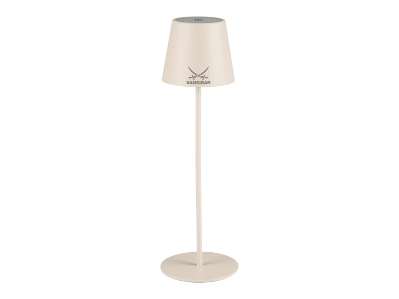 Sansibar LED aku stolní lampa s dotykovým stmívačem (béžová)