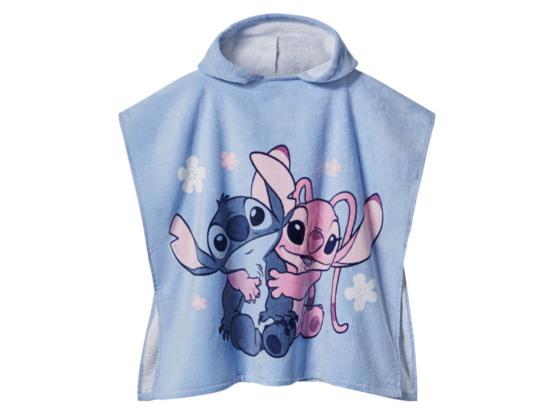 Dětské pončo, čistá bavlna (Stitch)