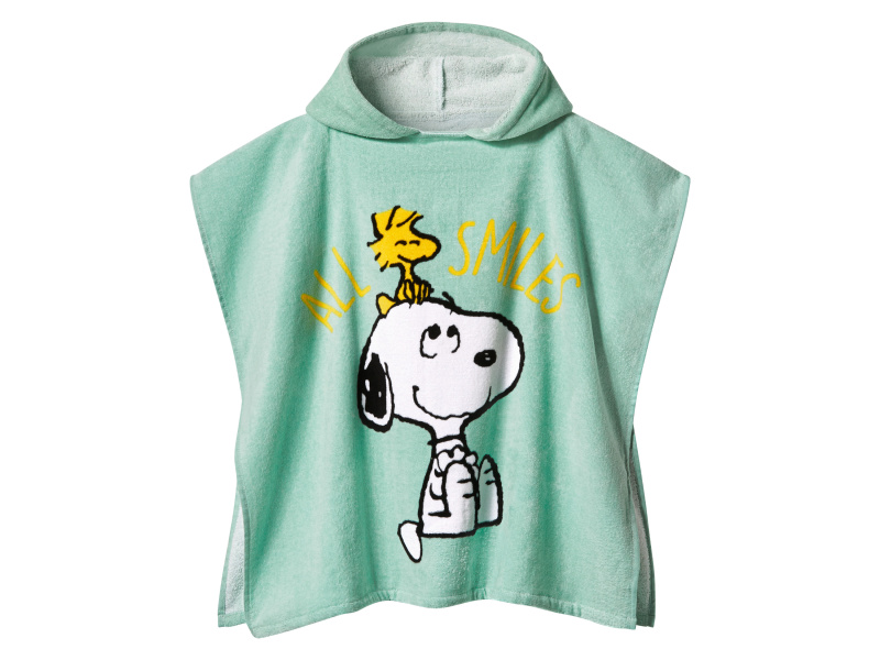 Dětské pončo, čistá bavlna (Snoopy)