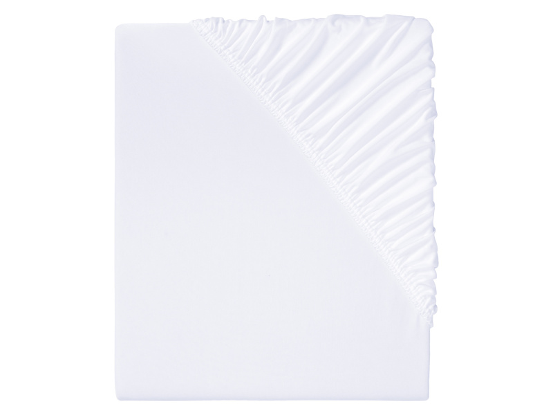 Livarno home Žerzejové napínací prostěradlo, 180-200 x 200 cm (bílá)