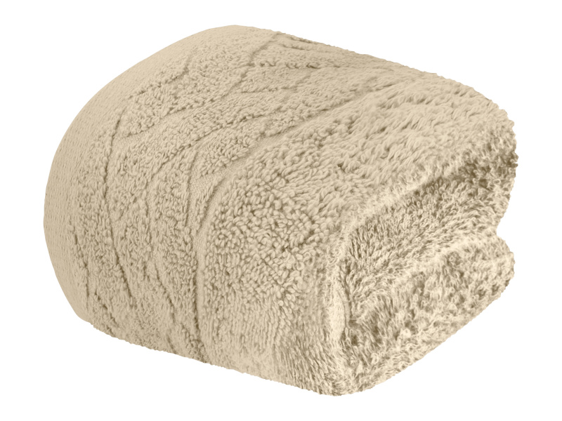 Livarno home Froté ručník s BIO bavlnou, 50 x 100 cm, 450 g/m2 (béžová)