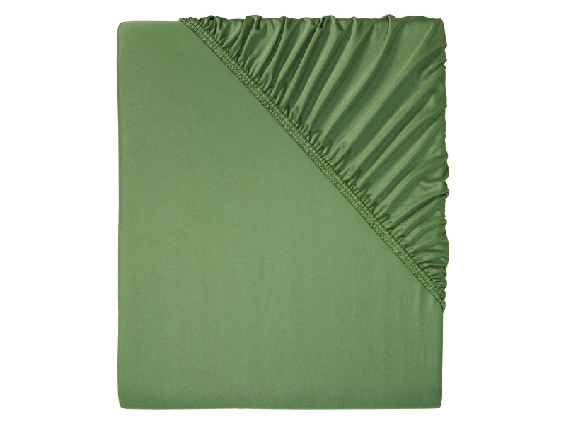 Livarno home Žerzejové napínací prostěradlo, 140-160 x 200 cm (zelená)