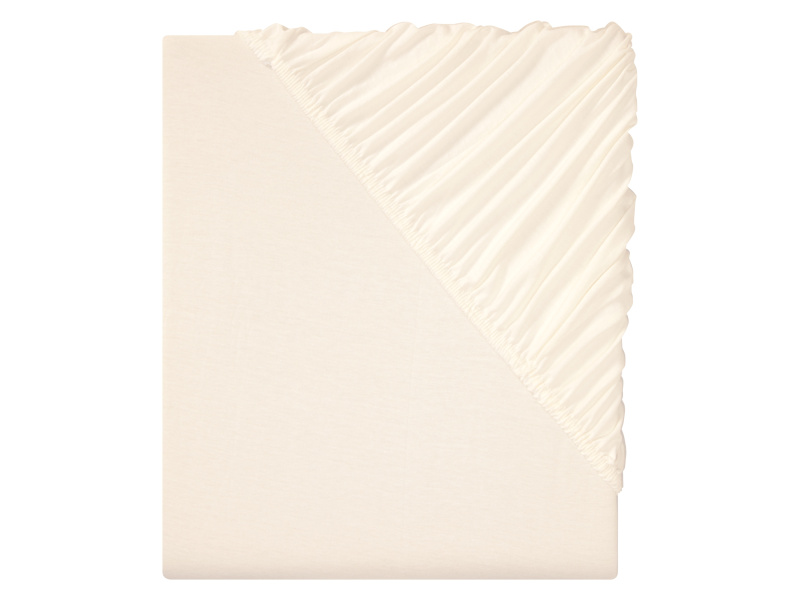 Livarno home Žerzejové napínací prostěradlo, 90-100 x 200 cm (béžová)